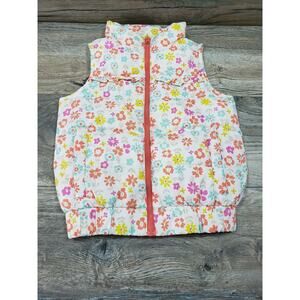 Genuine Kids From OshKosh Vest Girls Size 4T Puffer Full Zip Insulated